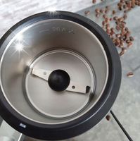 Młynek Do Kawy Elektryczny Czarny AGD Drobne Do Kuchni 150W 75g Metalowy