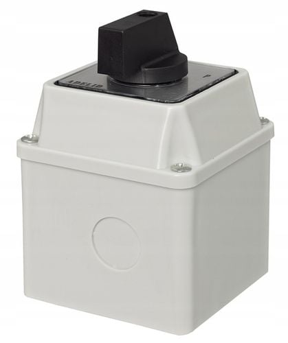 ŁĄCZNIK KRZYWKOWY L-0-P 25A 3P LEWO PRAWO W OBUDOWIE 70x70 3F IP65 na Arena.pl