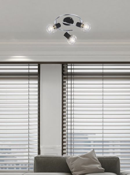 Oslo spirala 3x40W E14 czarny/chrom zdjęcie 2