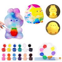 Wielkanocny Zestaw DIY Malowanie Lampki Nocnej Kurczak i Jeleń 12 Farb