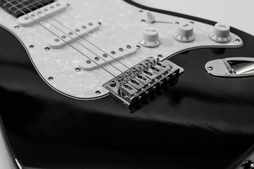 Gitara elektryczna Preston ST-10 BK CZARNA Combo 15W Pokrowiec ZESTAW na Arena.pl