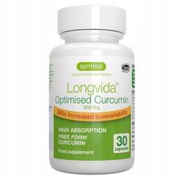 KURKUMA LONGVIDA aktywna KURKUMINA 500 mg skuteczne wchłanianie BIODOSTĘPNA