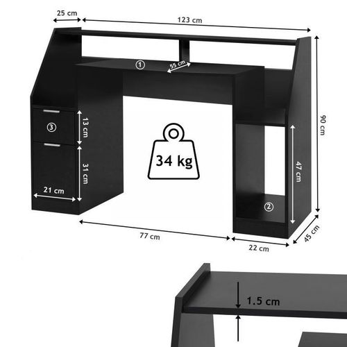 Emaga Biurko komputerowe MIADOMODO® na Arena.pl