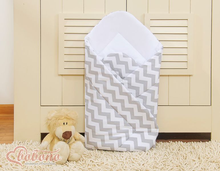 Rożek miękki- Simple chevron szary zdjęcie 2