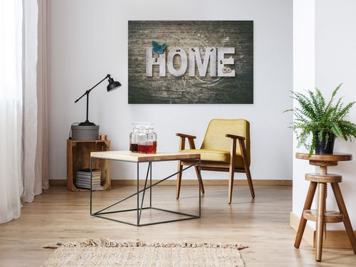 75001 Obraz na płótnie HOME MOTYL RUSTYKALNY na Arena.pl