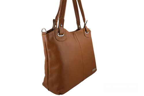 Codzienna duża torebka damska - Brązowa jasna na Arena.pl