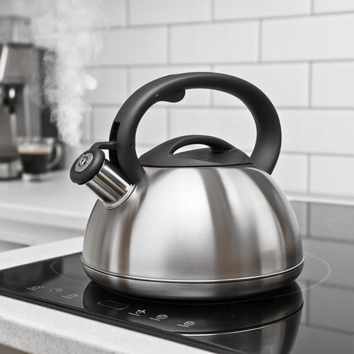 CZAJNIK na GAZ 3L CZAJNIK z GWIZDKIEM POKRYWĄ STAL INDUKCJA SREBRNY na Arena.pl