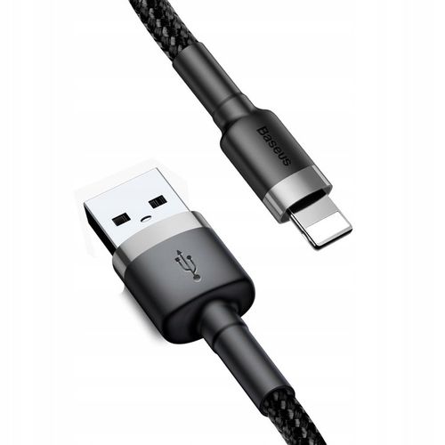 BASEUS KABEL USB LIGHTNING DO IPHONE 2.4A MOCNY W OPLOCIE 0,5M na Arena.pl