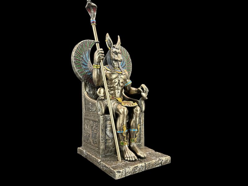 EGIPSKI BÓG ANUBIS NA TRONIE VERONESE (WU76733A4) zdjęcie 7