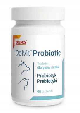 Dolvit Probiotic Probiotyk i Prebiotyk dla psa 60 tabletek Dolfos na Arena.pl