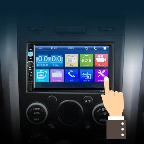 RADIO SAMOCHODOWE BLUETOOTH 2 DIN 7 CALI DOTYKOWY EKRAN MONITOR USB na Arena.pl