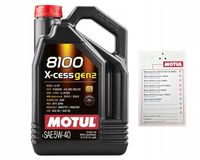 Olej Motul 8100 X-cess gen2 5W40 5L 109776 LL-01 RN0710 502 505 +ZAWIESZKA