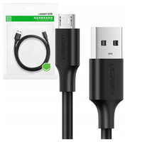kabel usb do micro usb ugreen us289 qc 3.0 2.4a 1m (czarny)