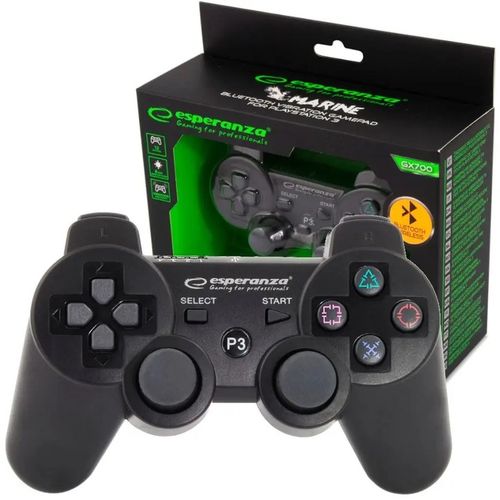BEZPRZEWODOWY GAMEPAD BLUETOOTH PAD PS3 WIBRACJA CZARNY ESPERANZA MARINE na Arena.pl