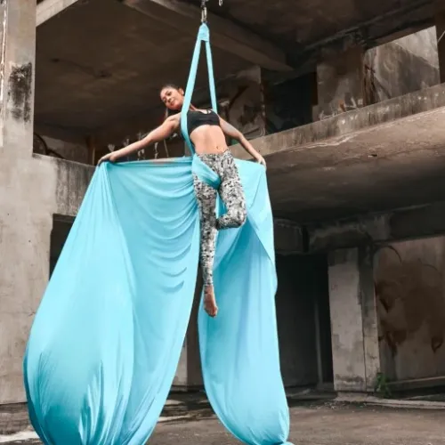 Szarfa akrobatyczna, chusta aerial silk 6 metrów KOLORY na Arena.pl