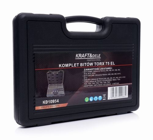 Komplet bitów TORX 75el. KD10954 na Arena.pl