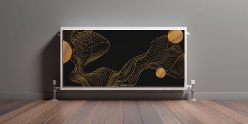 Osłona MAGNETYCZNA Na Kaloryfer Abstrakcyjne Fale Line-Art 90cm x 60cm na Arena.pl