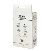 srebrny metalowy korek analny l star collection z różowym kamieniem 10 cm