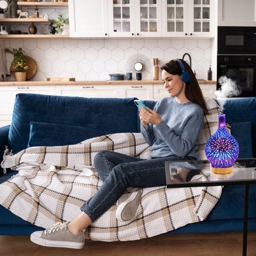 NAWILŻACZ POWIETRZA DYFUZOR ZAPACHOWY AROMATERAPIA JONIZATOR NOCNA na Arena.pl