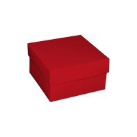 Opakowanie 120 x 120 x 70 mm - czerwony, karton ozdobny