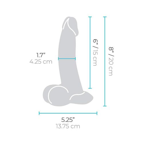 dildo 20 cm slipskin 8 inch curvy b-vibe na Arena.pl