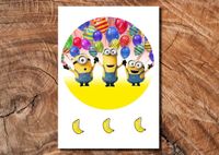 Wydruk cukrowy na tort A4 Minionki DIY