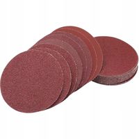 KRĄŻKI ŚCIERNE 100szt 125 PAPIER ŚCIERNY NA RZEP DO SZLIFIERKI +DYSK GRATIS