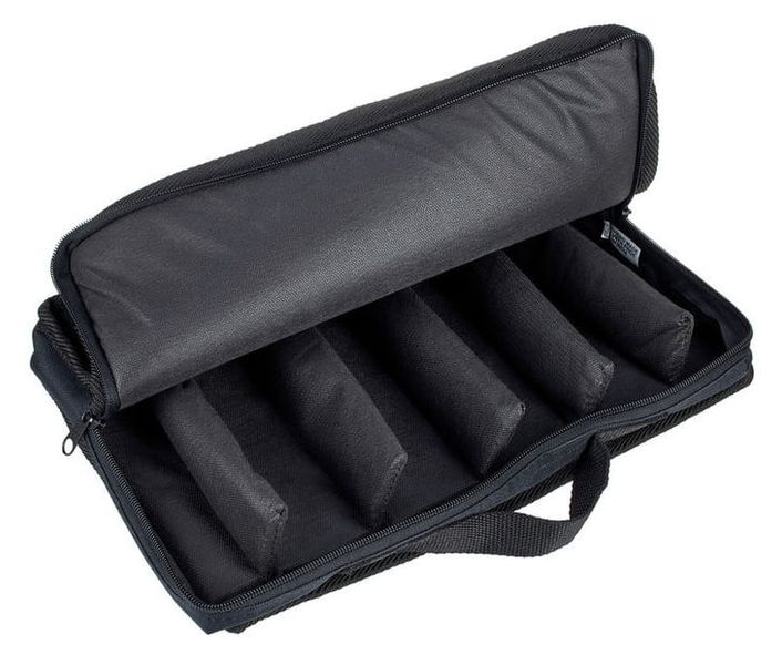 Torba etui case pokrowiec na 6 mikrofonów czarny Millenium 37x5x21 cm zdjęcie 1