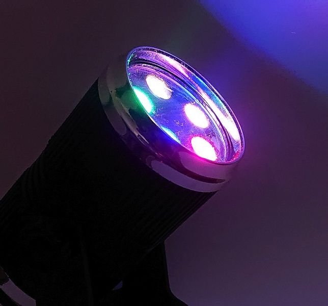 Stroboskop Mini Reflektor Disco 5X1W Led Rgb Sound-Activated / Automat zdjęcie 5