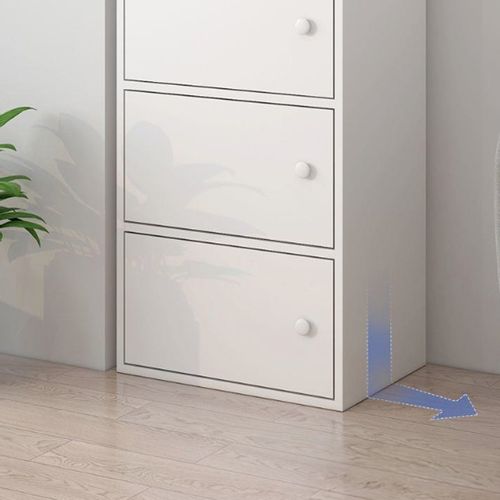 NOWOCZESNA POJEMNA KOMODA SZAFKA DUŻA BIAŁA SKANDYNAWSKI LOFT RETRO 3 PÓŁKI na Arena.pl