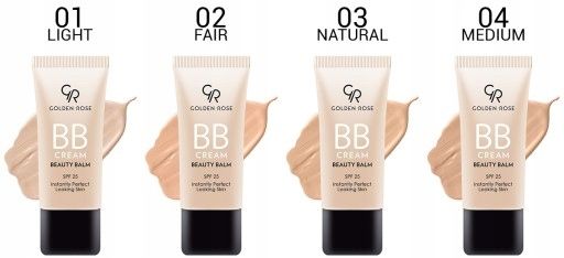 Golden Rose krem BB Cream SPF 25 - 01 Light zdjęcie 3