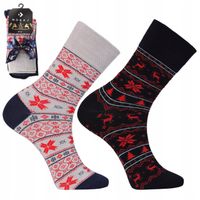 Skarpetki Świąteczne Męskie Bawełniane 2-PARY PREZENT NA ŚWIĘTA MORAJ 39-42