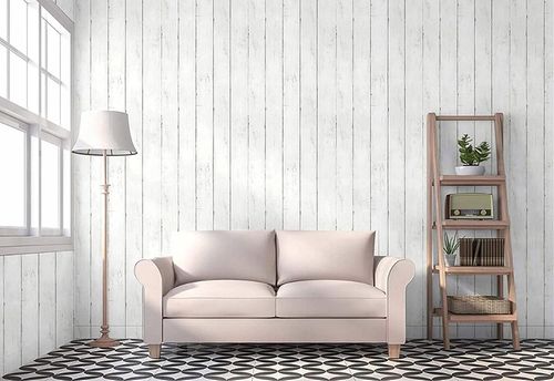 SAMOPRZYLEPNA TAPETA BIAŁA DESKA 3D 45cm x 10m na Arena.pl