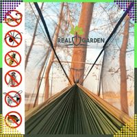 Duży Hamak z Moskitierą Leżak Turystyczny Survivalowy Piknikowy do 180 kg