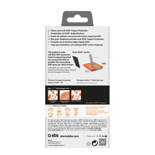 etui sbs full active d3o do iphone 16 plus - czarne zdjęcie 3
