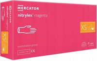 Rękawice Nitrylowe 100 szt. 6-XS Nitrylex Magenta