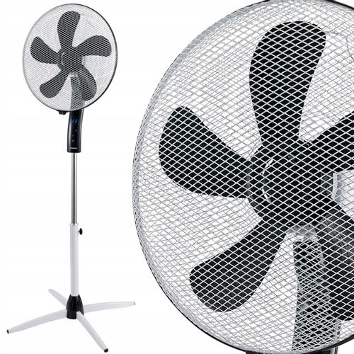 CICHY MOCNY WENTYLATOR WIATRAK PODŁOGOWY BLAUPUNKT ASF701 40dB 55W PILOT na Arena.pl