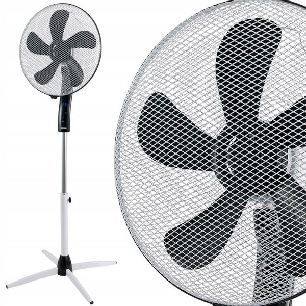 CICHY MOCNY WENTYLATOR WIATRAK PODŁOGOWY BLAUPUNKT ASF701 40dB 55W PILOT zdjęcie 13