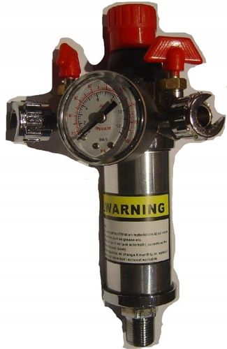 Reduktor ciśnienia z manometrem kompresora 1/2cala na Arena.pl