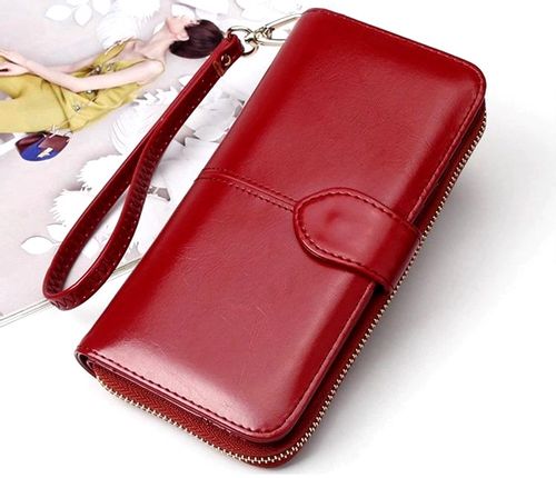 Duży Portfel Skórzany Na Zamek Podwójny Prezent na Arena.pl