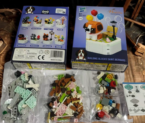 Zestaw klocków piesek brązowy na Arena.pl