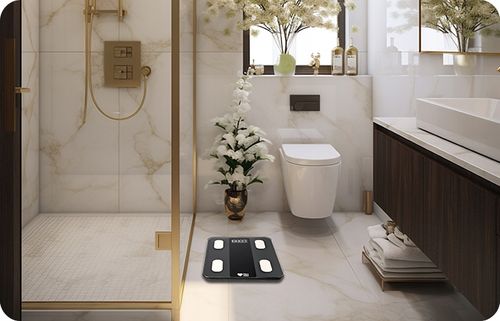 WAGA ŁAZIENKOWA ANALITYCZNA ELEKTRONICZNA SMART BMI TŁUSZCZ APLIKACJA na Arena.pl