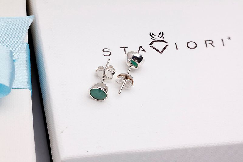 Srebrne kolczyki Staviori zdjęcie 6