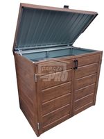 Zabudowa koszy na śmieci obudowa kubłów 140x80x120 cm 2x240 GP335