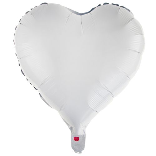 BALON FOLIOWY SERCE BIAŁY NA HEL WALENTYNKI na Arena.pl