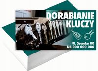 Wizytówki firmowe 200 szt RÓŻNE WZORY do wyboru DORABIANIE KLUCZY