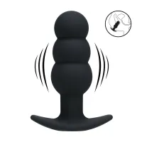 levelz tri bulb wibrujący korek anatomiczny silikonowy czarny usb