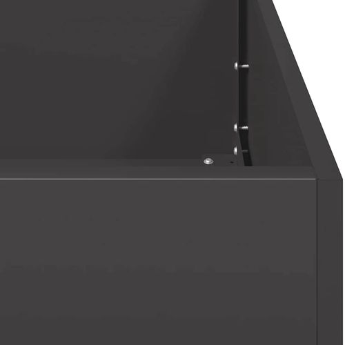 Doniczka Czarna 40x40x80 cm Stal walcowana na zimno na Arena.pl