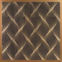 Obraz glamour VICTORIA 53x53 czarny + złoty