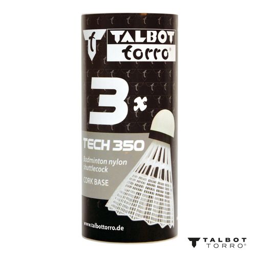 Lotki do badmintona TALBOT TORRO Tech 350 Medium 3 szt - białe na Arena.pl